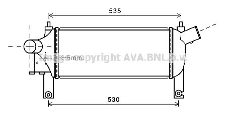 AVA QUALITY COOLING Интеркулер DN4339